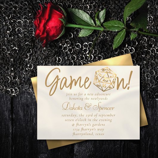 オレンジD20ゲームオン | Roleplayer PnPゲーマーサイコロ 招待状