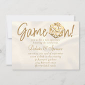 オレンジD20ゲームオン | Roleplayer PnPゲーマーサイコロ 招待状 (正面)