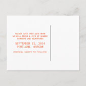 オレンジD20サイコロゲーマー日付ポストカードの保存 案内ポストカード (裏面)