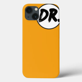 オレンジDR.ロゴフォンケース iPhone 13ケース