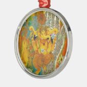 オレンジGanesha メタルオーナメント (左)