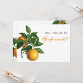 オレンジGODPARENTS提案植物緑葉色 カード (正面/裏面インサイチュ)