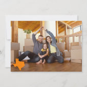 オレンジHey Y'all -テキサス州発表に移動 案内状 (裏面)