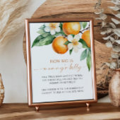 オレンジHow Big is Mommy's Belly Baby Shower Game ポスター