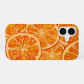オレンジiPhoneケース iPhone 16ケース (裏面横)