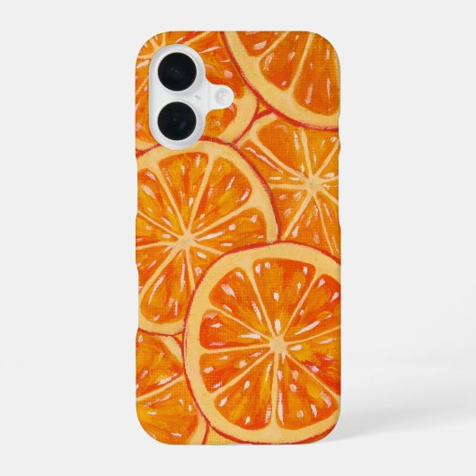 オレンジiPhoneケース iPhone 16ケース (裏面)