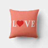 オレンジLOVEとハートエレガモダンント クッション (裏面)