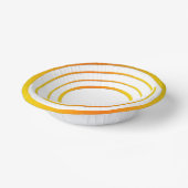 オレンジn黄リングや輪 ペーパーボウル (傾斜あり)