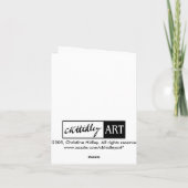 オレンジNotecard カード (裏面)