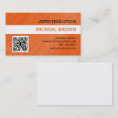 オレンジQRコード名刺 名刺 (正面/裏面)