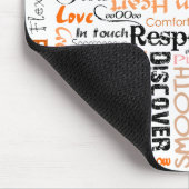 オレンジSacralチャクラの陽性の断言 マウスパッド (コーナー)