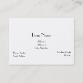 オレンジSteno機械法廷記者の名刺 名刺 (裏面)