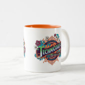 オレンジTMH ツートーンマグカップ (正面右)