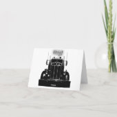 オレンジYa嫉妬深いKenworthのメッセージカード カード (裏面)