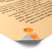 オレンジYou準備ができて赤ちゃんシャワーおもしろい深夜おむつ ポスター (角)