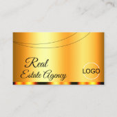 オレンスタイリッシュジグラマラスとロゴプロフェッショナル 名刺 (正面)