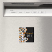 オレンスタイリッシュジスウィート16ゼブラハートデザイン名 マグネット (インサイチュ (食洗機))