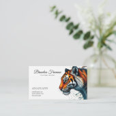 オレンスタイリッシュジタイガーと離れタトー 名刺 (スタンド正面)