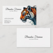 オレンスタイリッシュジタイガーと離れタトー 名刺 (正面/裏面)