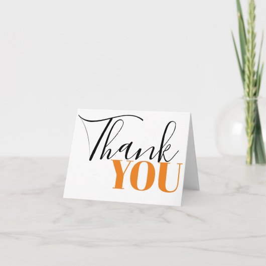 オレンスタイリッシュジブラック サンキューカード (正面)