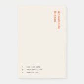 オレンスタイリッシュジミニマルモダントレンディー ポストイット (正面)