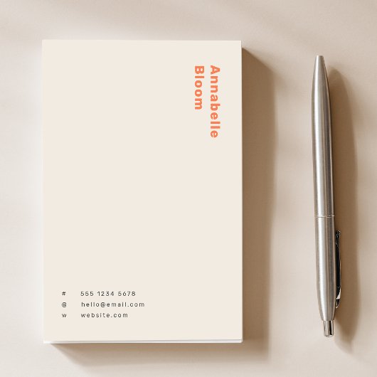 オレンスタイリッシュジミニマルモダントレンディー ポストイット