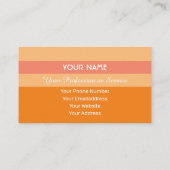 オレンストライプジ語国際的hello 名刺 (裏面)