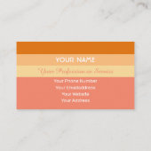 オレンストライプジ語国際的hello 名刺 (裏面)