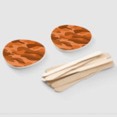 オレンスペインのジモノカラー迷彩柄 ハンドファン (組立なし)