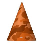 オレンスペインのジモノカラー迷彩柄 パーティーハット (左)