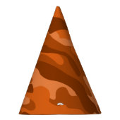 オレンスペインのジモノカラー迷彩柄 パーティーハット (右)