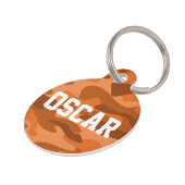 オレンスペインのジモノカラー迷彩柄 ペット　ネームタグ (側面)