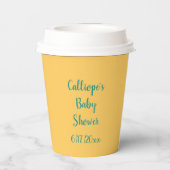 オレンパーソナライズされたジがビーチーに 紙コップ (裏面)