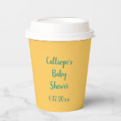 オレンパーソナライズされたジがビーチーに 紙コップ (正面)