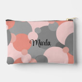 オレンパーソナライズされたジグレイ分子トイレタリーポーチ アクセサリーポーチ (裏面)