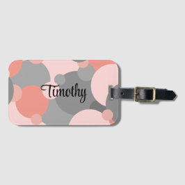 オレンパーソナライズされたジグレー分子ラゲッジタグ ラゲッジタグ