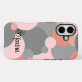 オレンパーソナライズされたジグレー分子iPhoneケース Case-Mate iPhoneケース (裏面 (横))