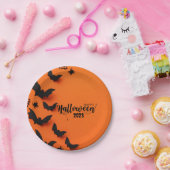 オレンパーソナライズされたジハロウィーン ペーパープレート (パーティー)