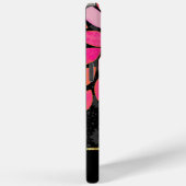 オレンパーソナライズされたジピンクブラック金ゴールドiPhoneケース Case-Mate iPhoneケース (裏面 / 右)