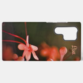 オレンパーソナライズされたジフラワーサムスンケース SAMSUNG GALAXYケース (裏面横)