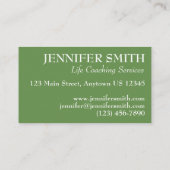 オレンパーソナライズされたジマリゴールド自然フローラ花 名刺 (裏面)