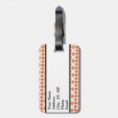 オレンパーソナライズされたジレトロラゲージタグ ラゲッジタグ (裏面縦)