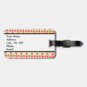 オレンパーソナライズされたジレトロラゲージタグ ラゲッジタグ (裏面横)