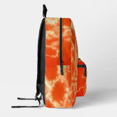 オレンパーソナライズされたジ絞り染め プリントバックパック (左)