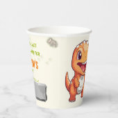 オレンパーソナライズされた環境にやさしジノ誕生日 紙コップ (右)