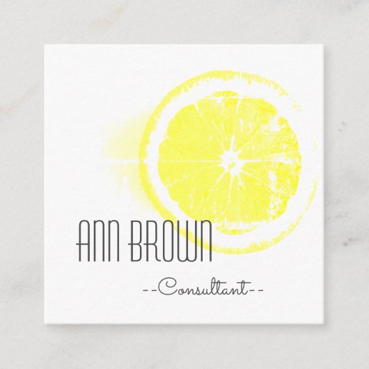 オレンファンキージュ感じーの名刺 スクエア名刺 (正面)