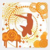 オレンファンキージ記号シール スクエアシール (正面)