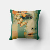 オレンポップ・アートのジ抽象芸術装飾用クッション クッション (裏面)