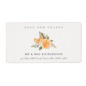 オレンミニマルジ植物学ボホラブアドレ感謝していス ラベル (正面)