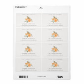 オレンミニマルジ植物学ボホラブアドレ感謝していス ラベル (フルシート)